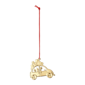 Karen Blixen Julbil 6,5cm, Förgylld