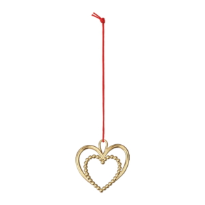 Karen Blixen Pärlhjärta 6,5cm, Förgylld