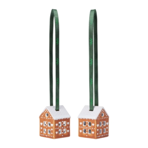 Gingerbread Julhänge 5cm 2-pack, Brun