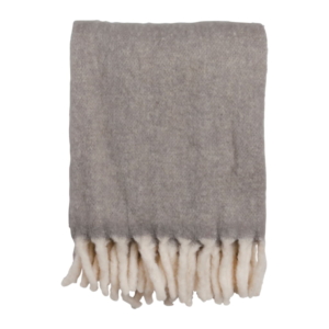 Morgan Pläd 130x170cm, Ljusgrå