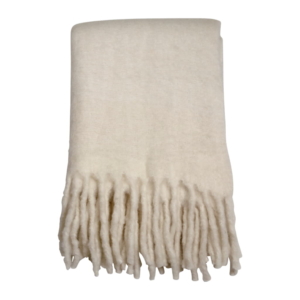 Morgan Pläd 130x170cm, Creme