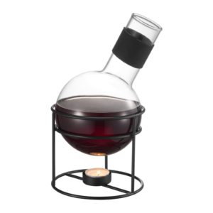 Glora Glöggkolv med Svart Smidesställning 1,3L