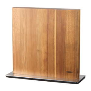 Kira Knivställ Magnet 24x24cm, Rostfri/Akacia