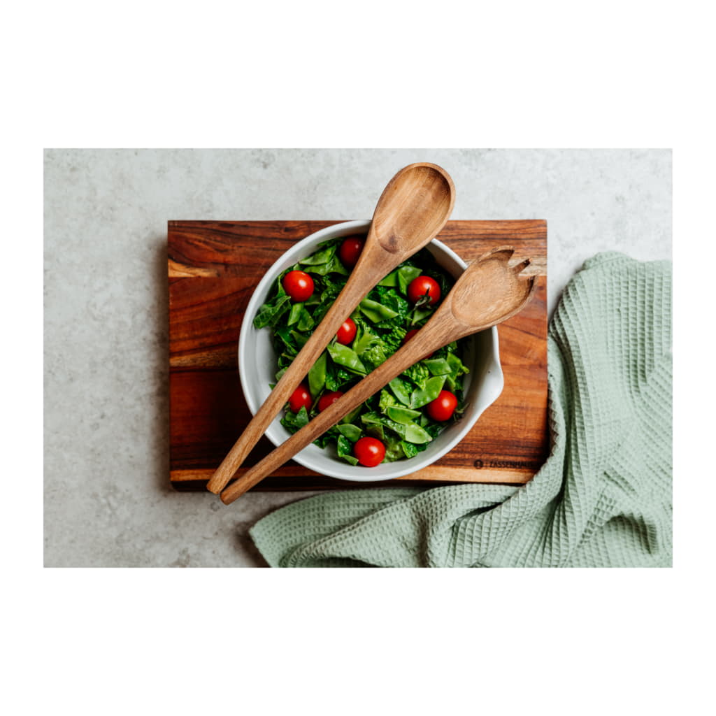 Salladsbestick 2 delar, Akacia - Bild 2