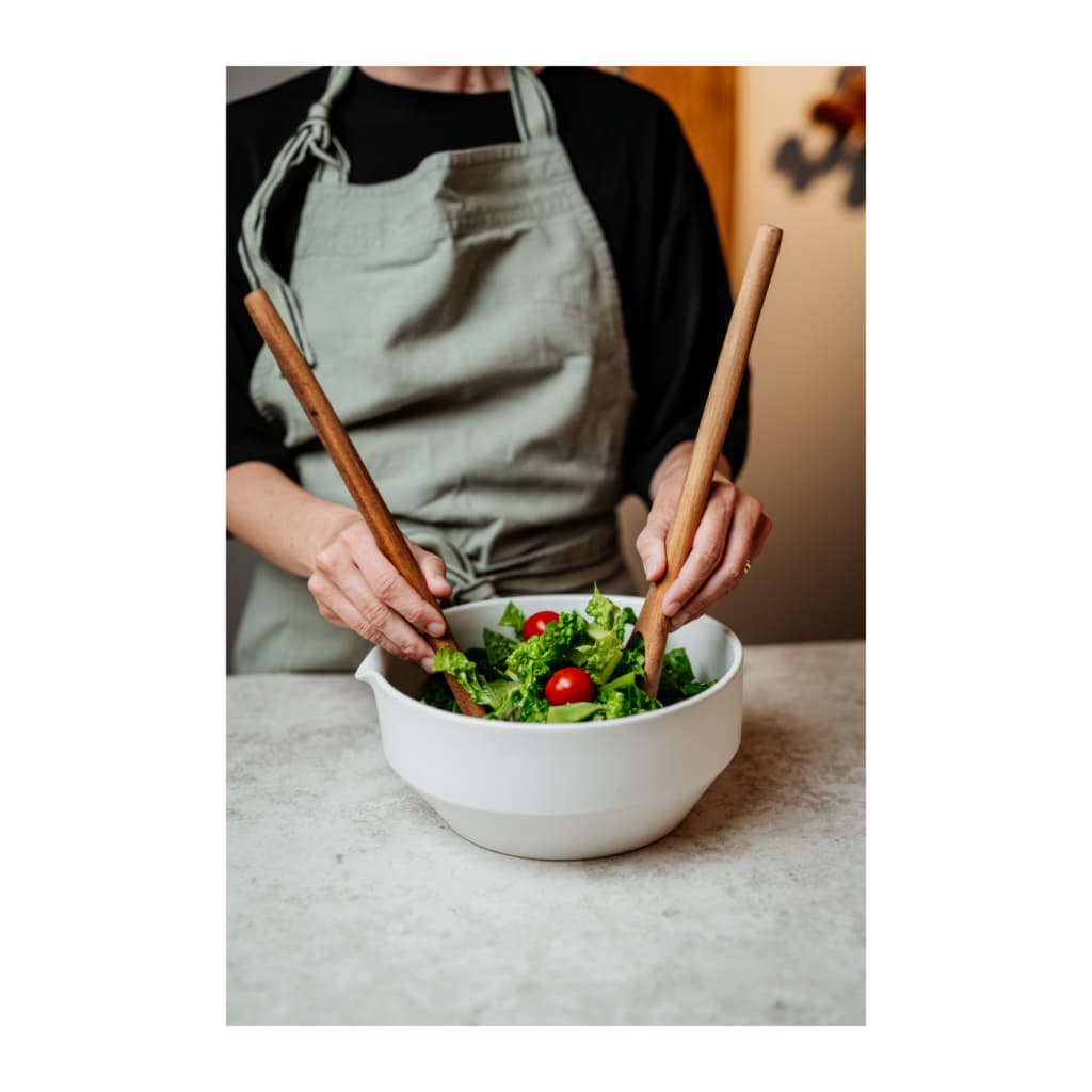 Salladsbestick 2 delar, Akacia - Bild 3