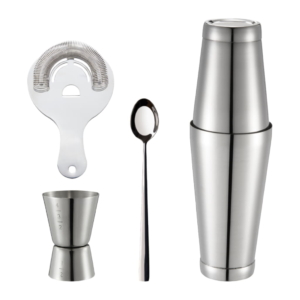 Bora Barset Bostonshaker/Mätglas/Drinksil/Sked