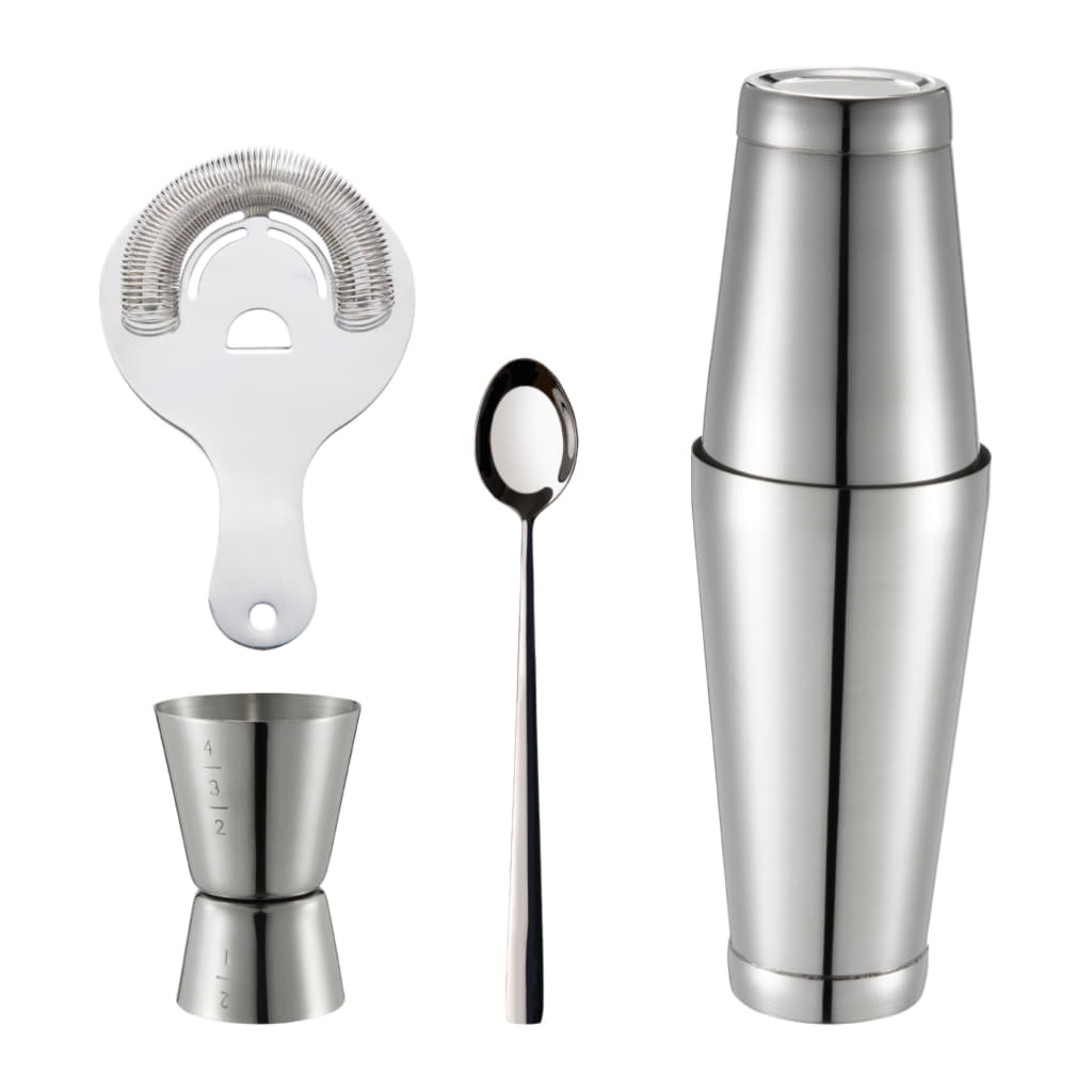 Bora Barset Bostonshaker/Mätglas/Drinksil/Sked