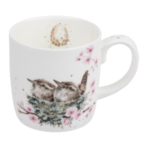 Wrendale Designs Mugg 31cl, Feather Your Nest Wren