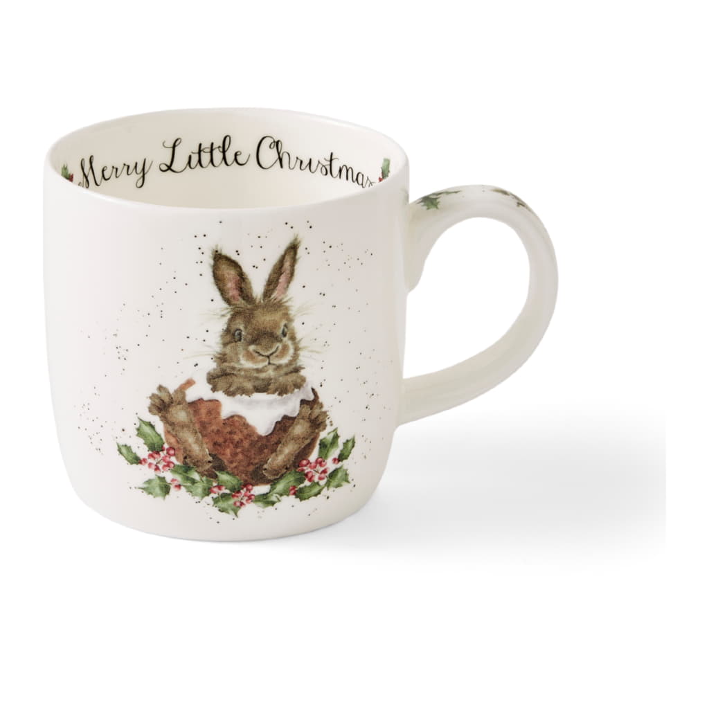 Wrendale Designs Mugg 31cl, Merry Little Christmas Bunny