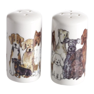 Hund Salt och Peppar 8cm 2 delar