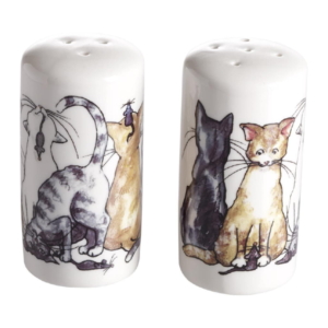 Katt Salt och Peppar 8cm 2 delar