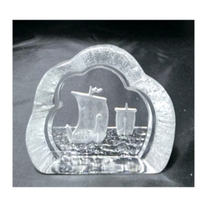 Glasblock Vikingaskepp Stort