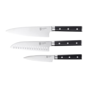 Asama Knivset 3 delar, Kockkniv/Santoku/Allkniv