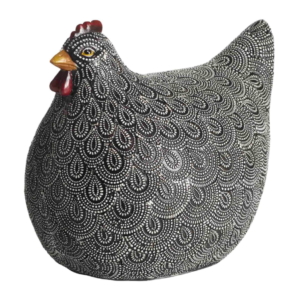 Tjusig Höna 20x15x17cm, Svart