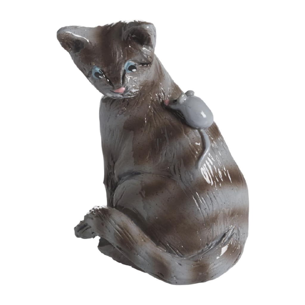 Katten Bella 7cm, Grå