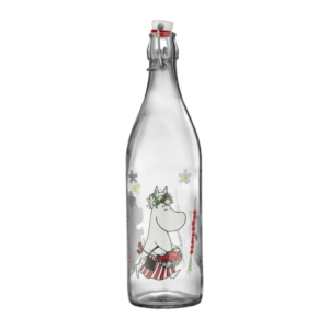 Mumin Glasflaska 1L, Vilda Jordgubbar