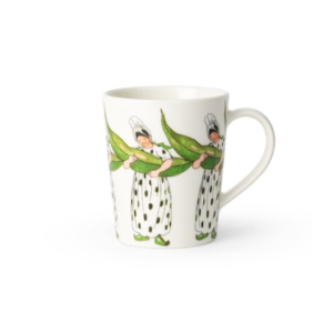 Elsa Beskow Mugg 28cl med Hänkel, Lilla Fru Bondböna